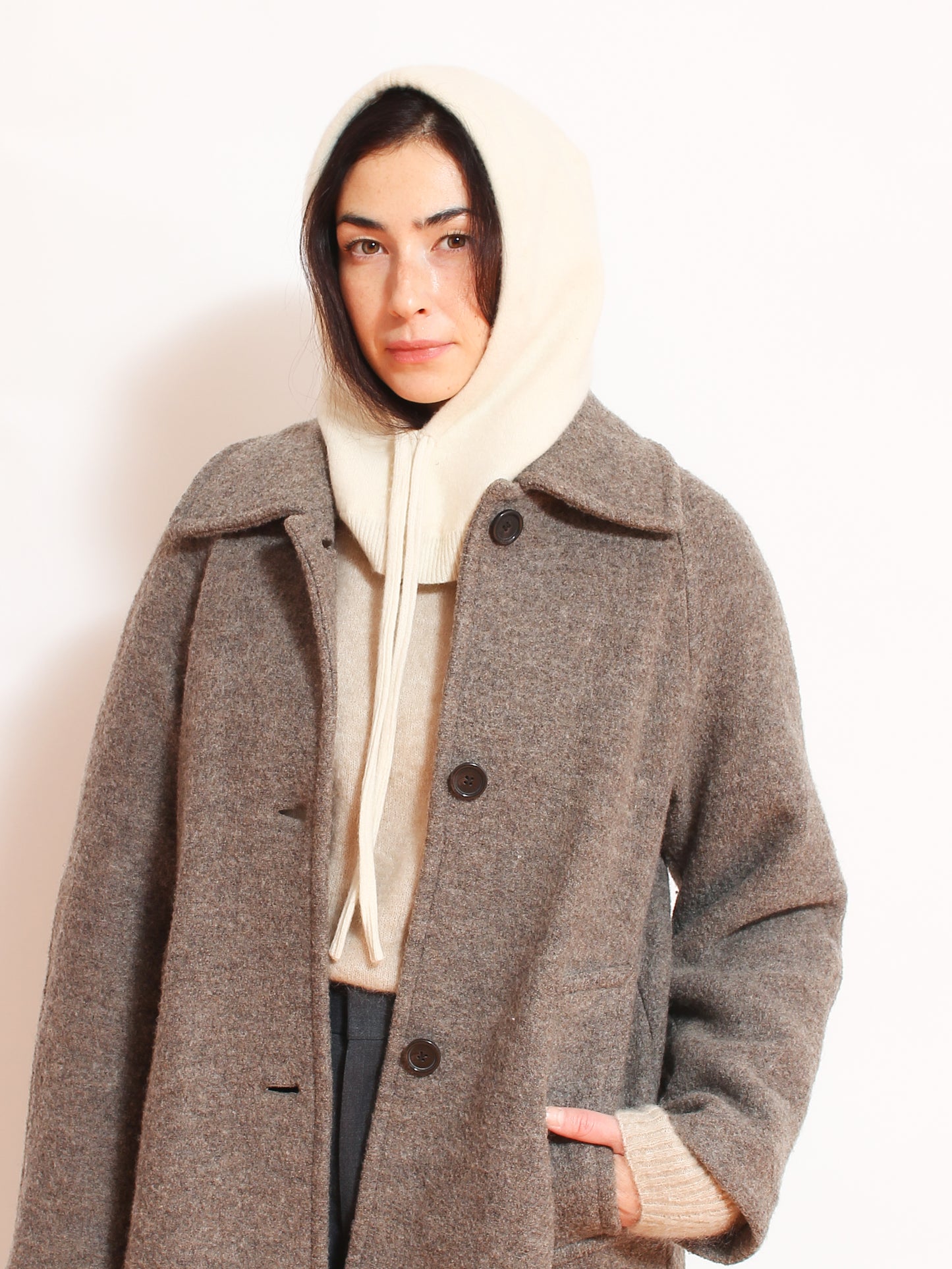 Ecru Hood Cashmere & Silk