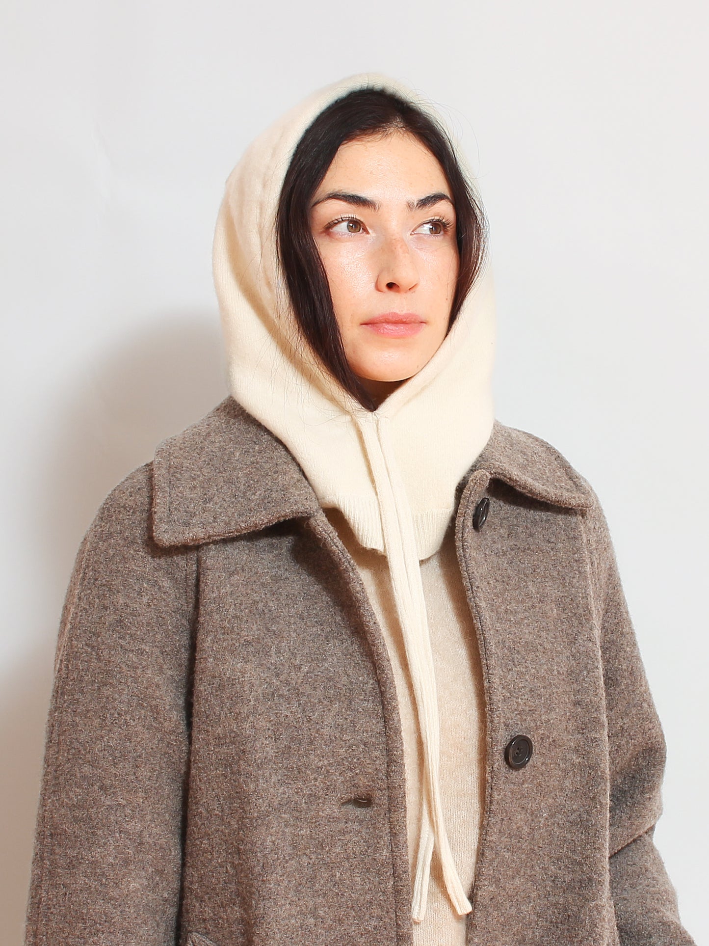 Ecru Hood Cashmere & Silk